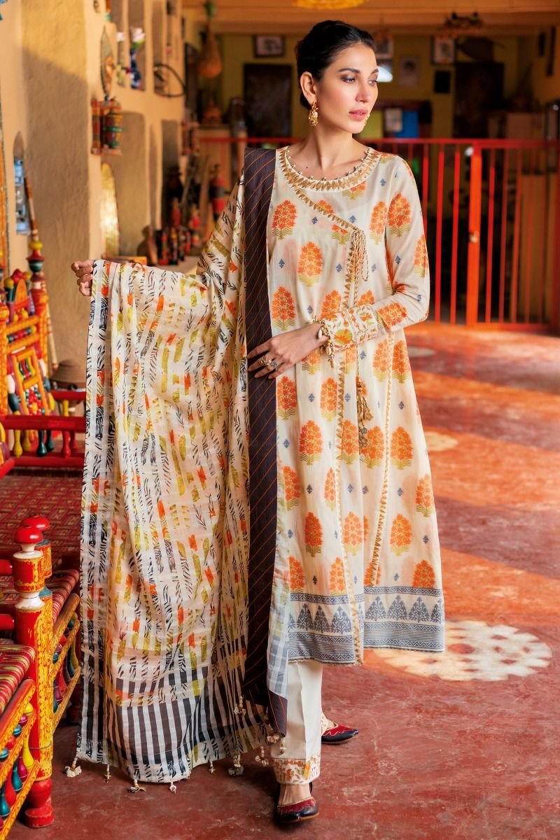 Cute Style Lawn Frock Designs Kurta Styles Collection 21