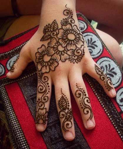 Awesome Collection of Latest Mehndi designs for Kids