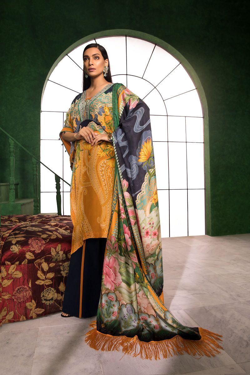 Latest Sapphire Unstitched Silk Collection 2019 Dresses