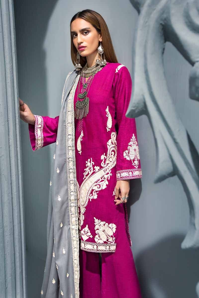 Gul Ahmed PoshakeChinar Embroidered Winter Shawl Collection 2019
