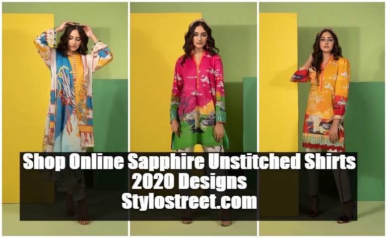 sapphire unstitched shirts 2020
