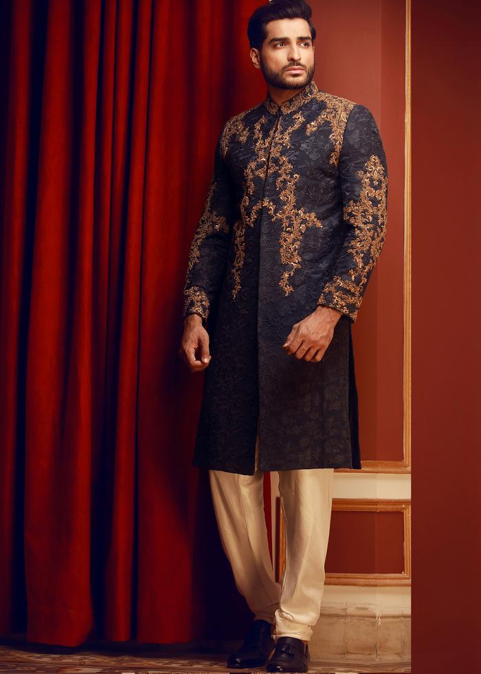 Trending Pakistani Sherwani Designs for Groom 2020 - Stylostreet