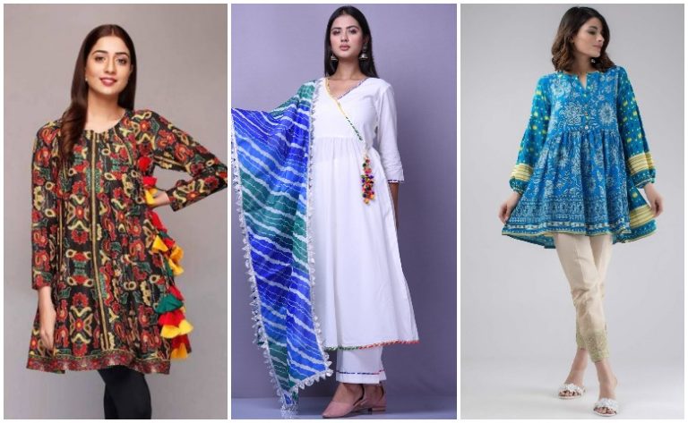 Cute Style Lawn Frock Designs & Kurta Styles Collection 2025