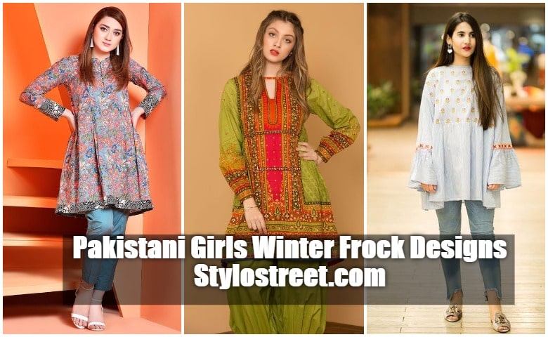 Latest Winter Pakistani Girls Frock Designs 2023
