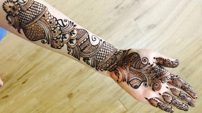 Long Arm Mehndi Designs