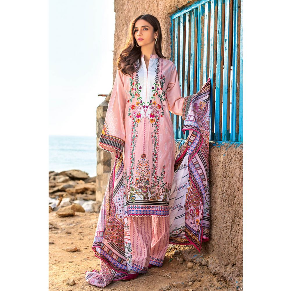 Gul Ahmed Light Pink Embroidery Dress