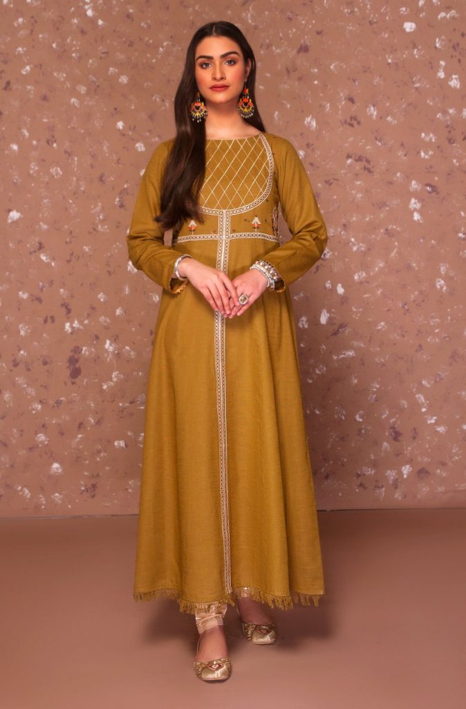 Mausummery Winter Collection 2020-21 Brown Dress