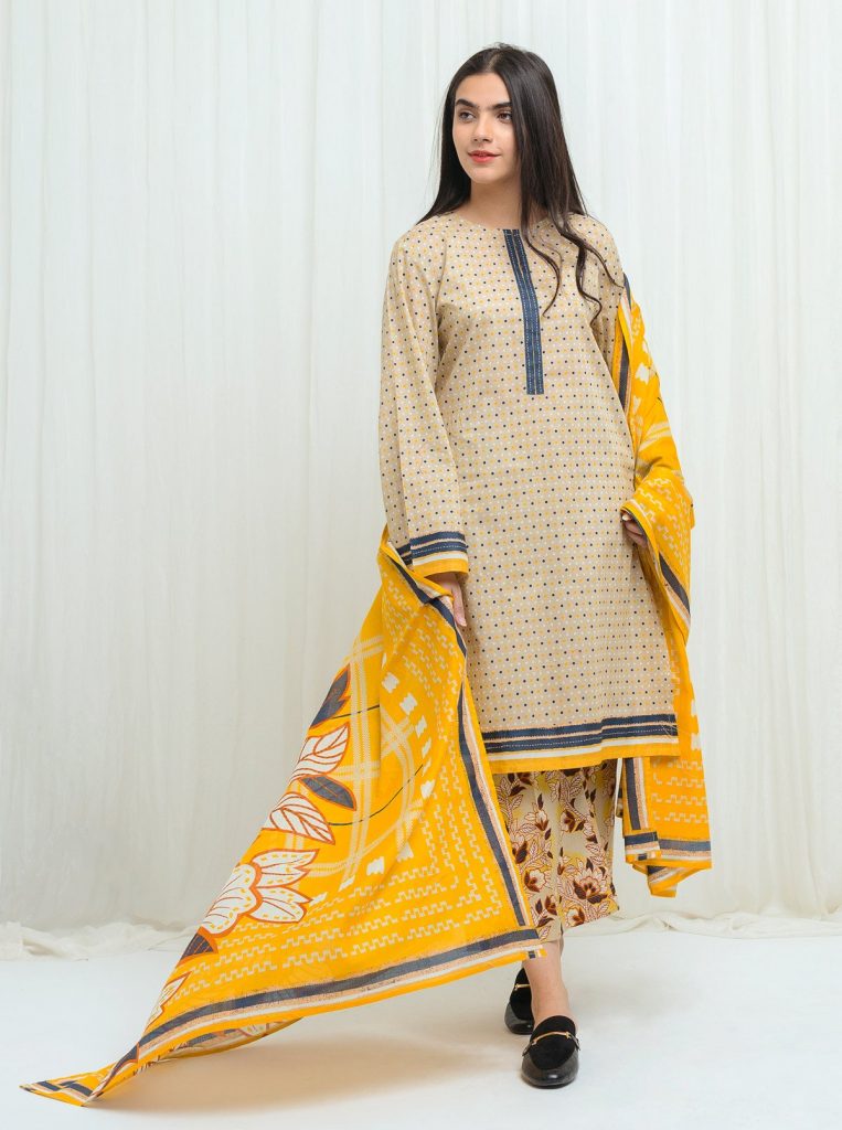 Beechtree Yellow Lawn Dress Sale