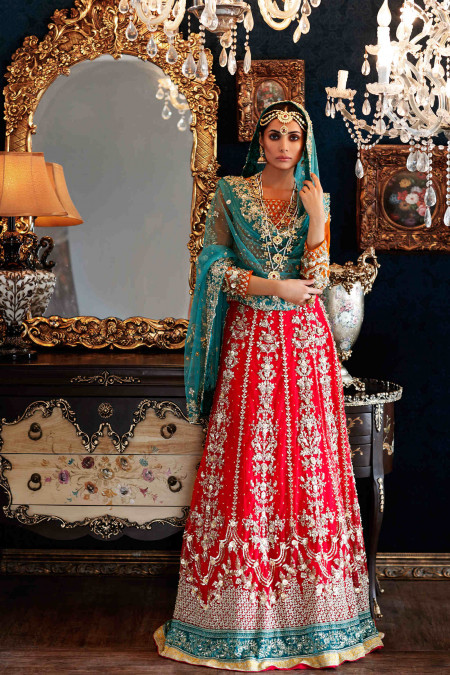 Maria B Mehndi Dresses