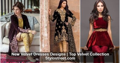 Velvet Dresses Designs