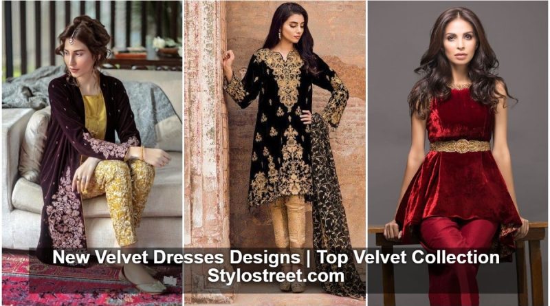 Velvet Dresses Designs 2023-24 Archives - Stylostreet