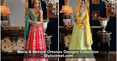 Maria B Mehndi Dresses