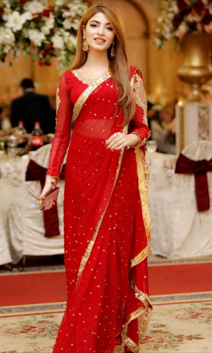 Saree Dresses For Wedding