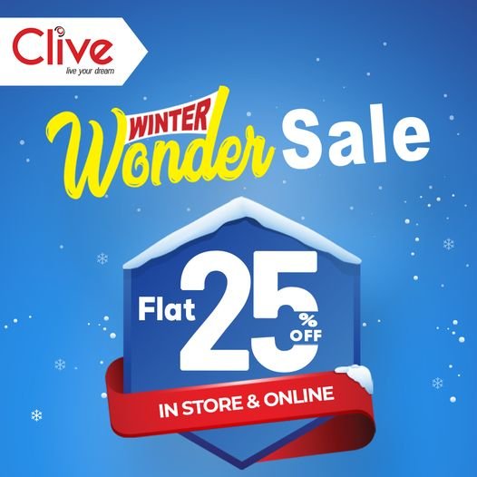 Clive Winter Sale 2023 Flat 25 Off With Price Online)