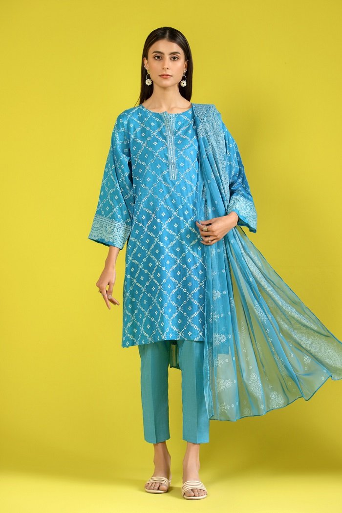 Ittehad Crystal Printed Lawn Unstitched 3 Piece Suit - LF-CL-21146A - Summer Collection main image 1