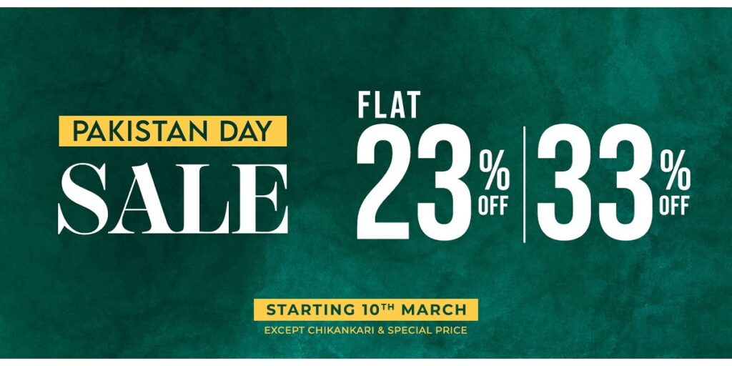 Saya Pakistan Day Sale