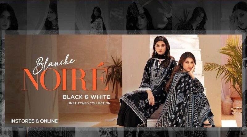 Gul Ahmed Black & White Collection 2023