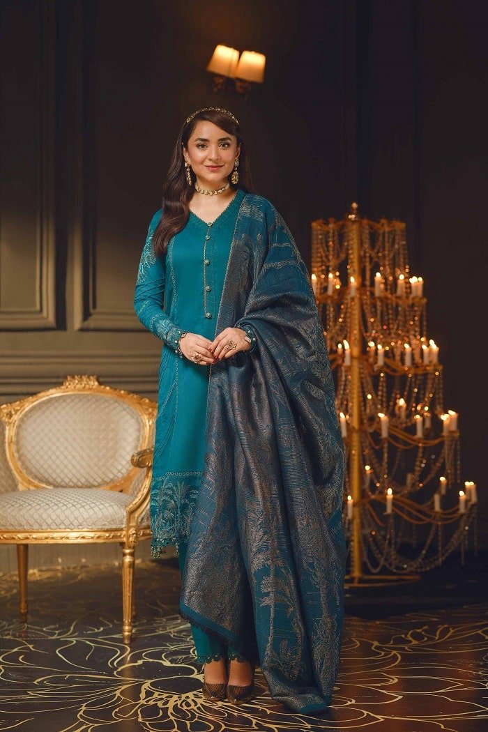 nishat linen winter shawl collection 2022
