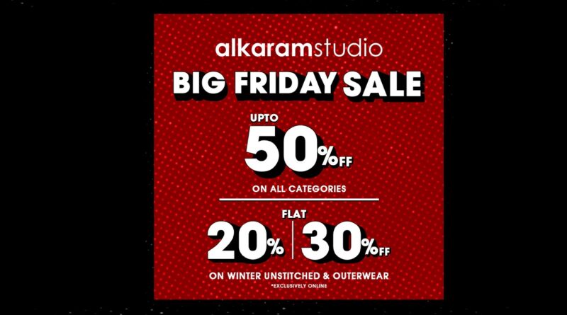 Alkaram Studio Big Friday Sale 2023