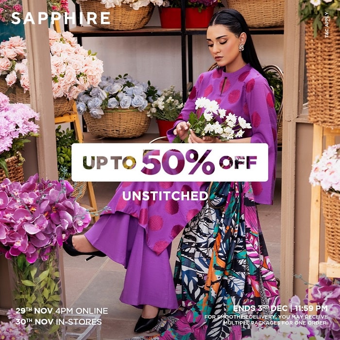 Sapphire Winter Sale 2023 Upto 50% Off
