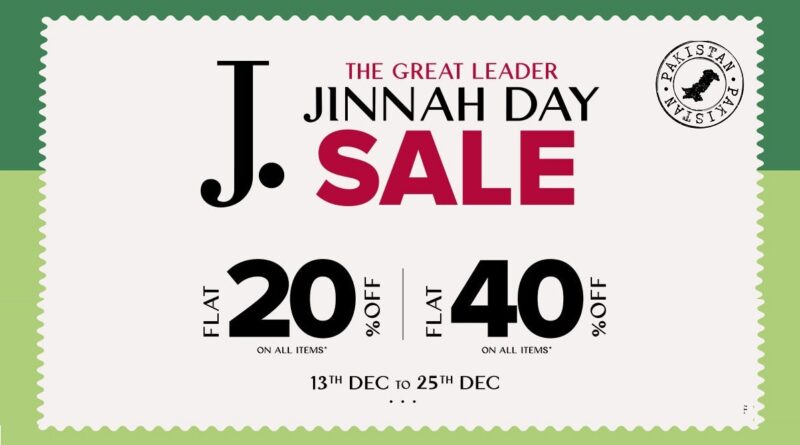 J. Jinnah Day Sale 2023