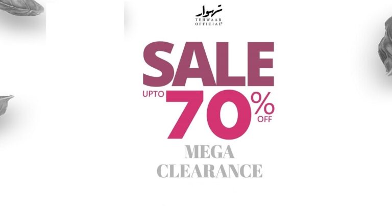 Tehwar Sale 2026 Upto 70% Off Mega Clearance