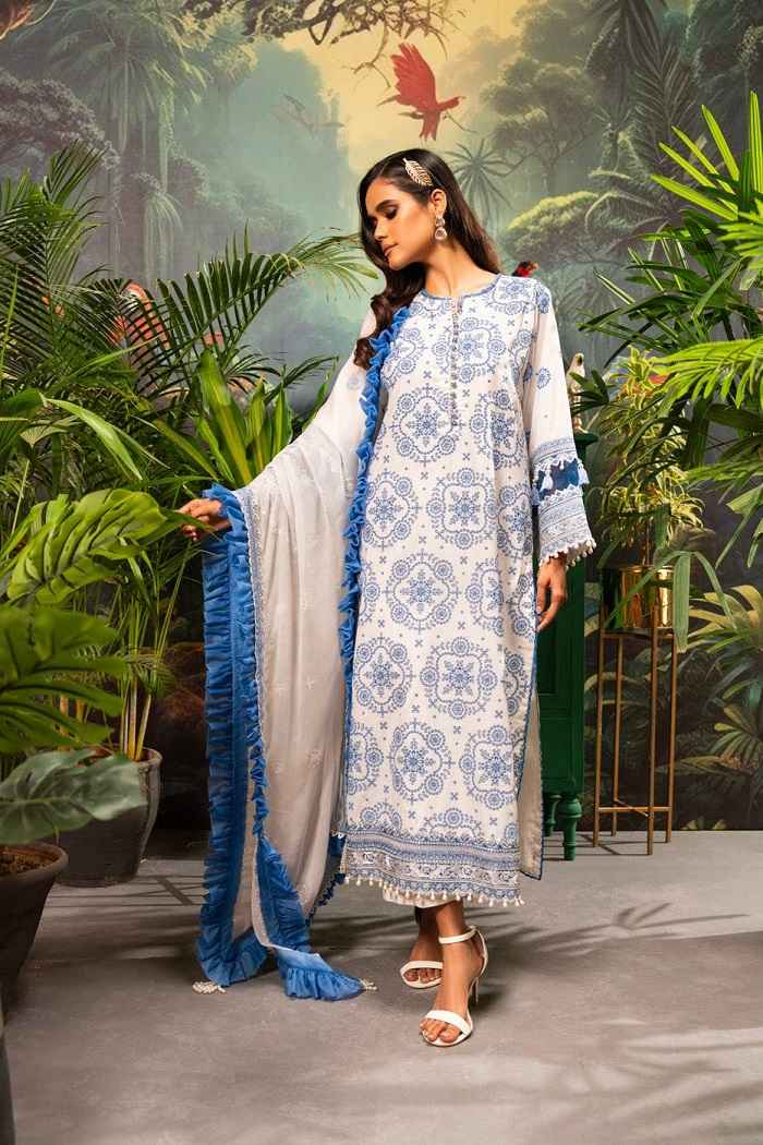 Alkaram Lawn | Unstitched 3 Pcs