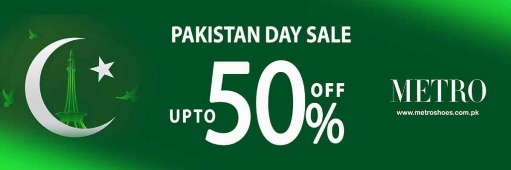 Metro Shoes Pakistan Day Sale 2025
