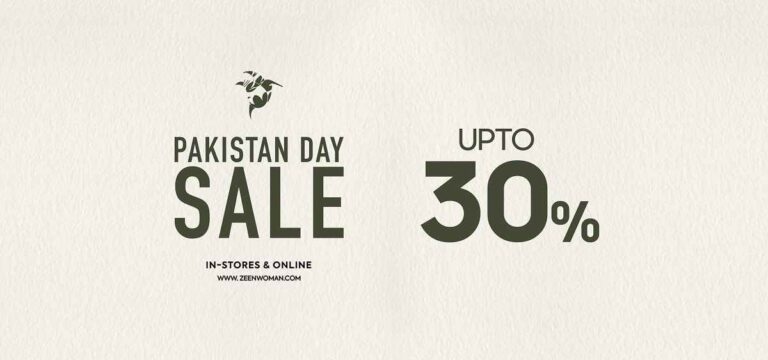 Zeen Pakistan Day Sale 2025 Upto 30% Off On 23rd March