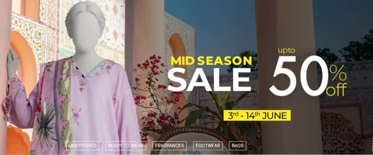 J. Junaid Jamshed Mid Season Sale 2026 Upto 50% Off With Price