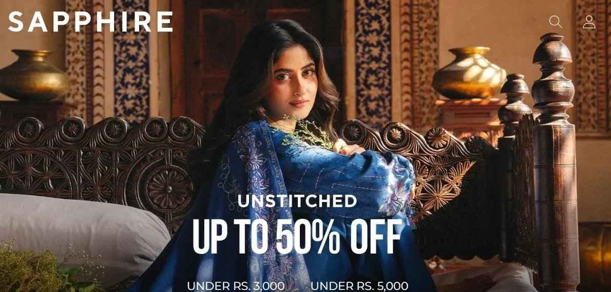 Sapphire Lawn Sale 2026 Upto 70-Off Unstitched With Price