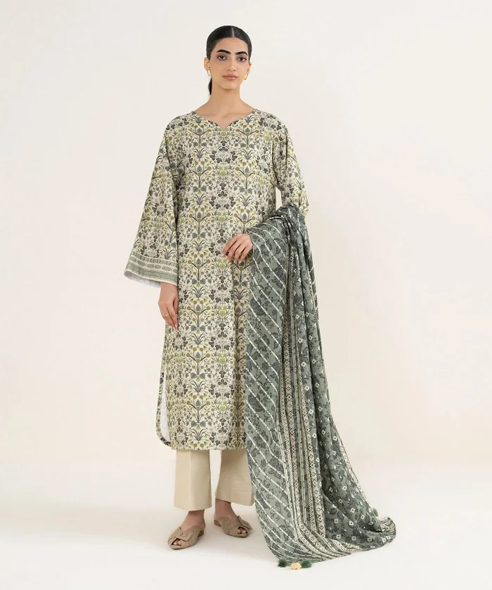 Sapphire Khaddar 3 piece Sale