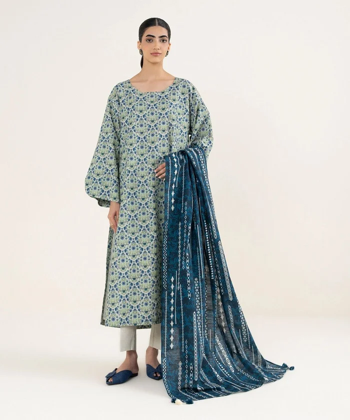 Sapphire Khaddar 3 piece Sale