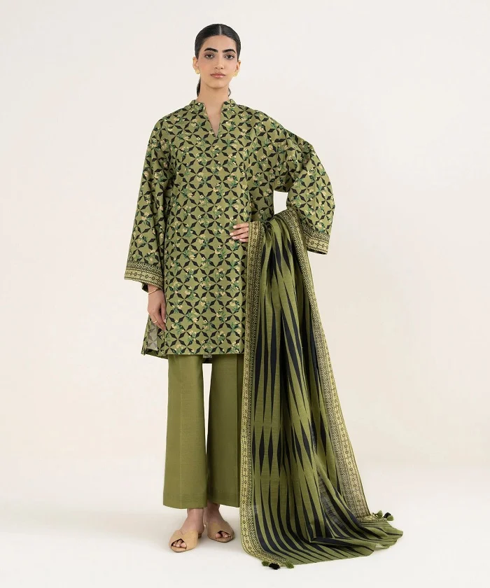 Sapphire Khaddar 3 piece Sale