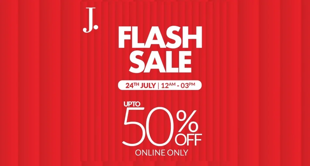 J. Flash Summer Sale 50% off