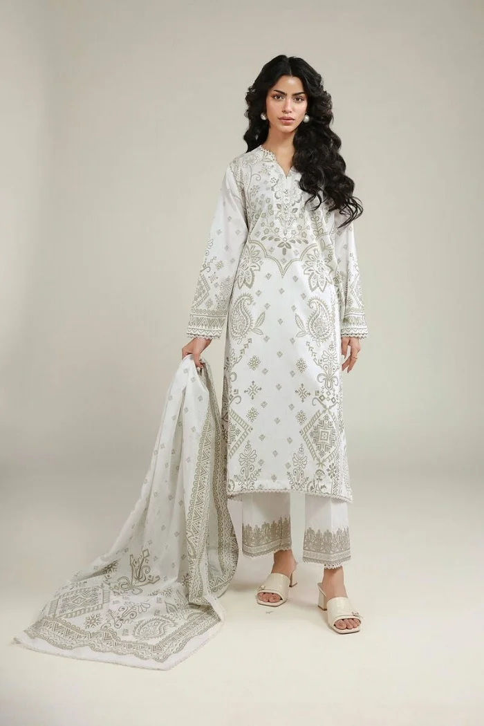 khaadi 3 piece lawn sale 2026 upto 50% off