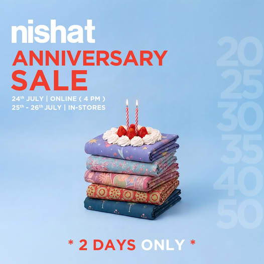Nishat Anniversary Sale Today