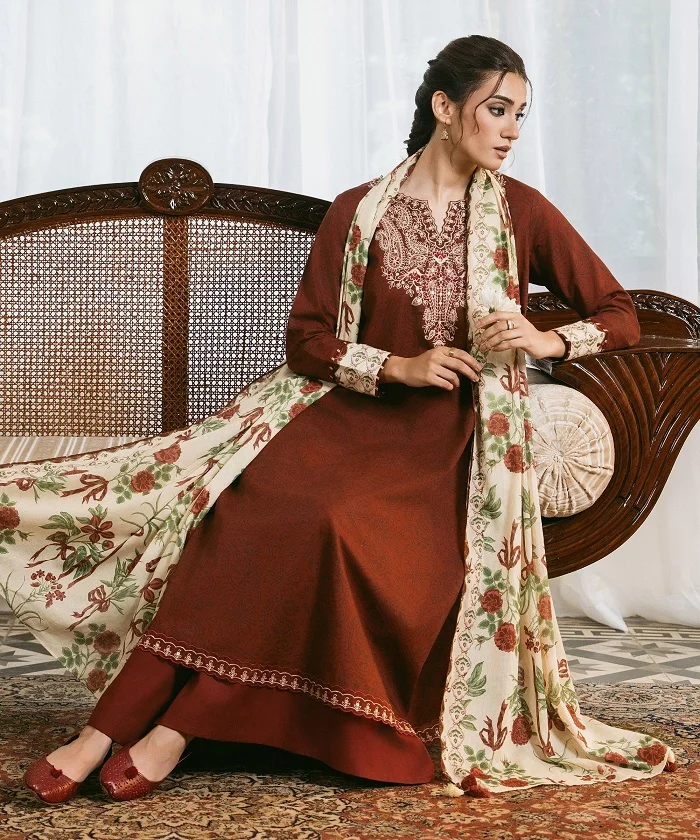 Sapphire Khaddar 3 Piece Sale