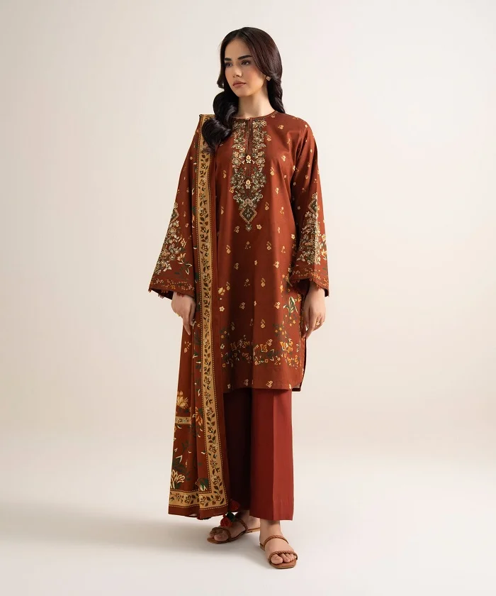 Sapphire Khaddar 3 Piece Sale
