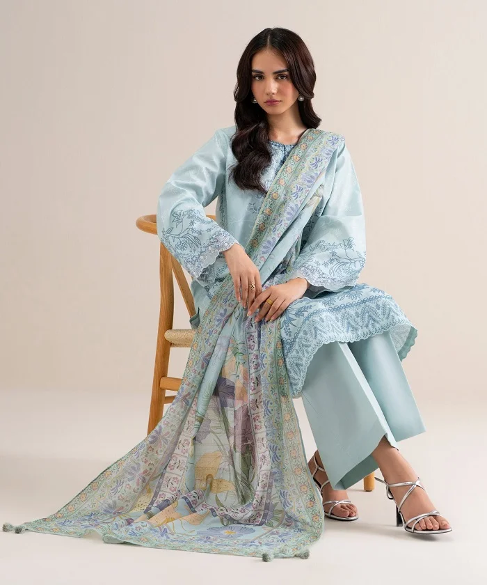 Sapphire Khaddar 3 Piece Sale