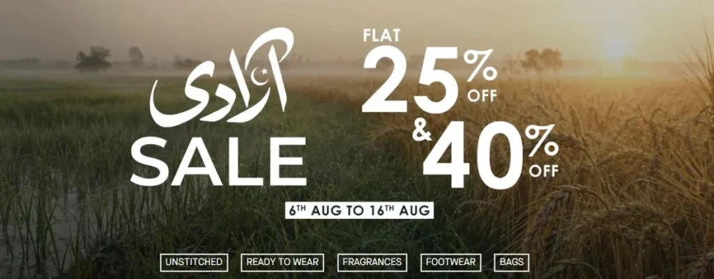J-Junaid Jamshed Azadi Sale 2026