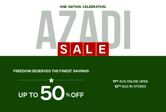 Nishat Azadi Sale 2026
