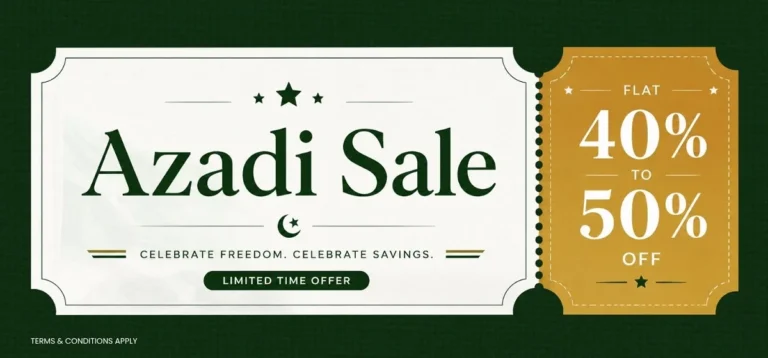 So Kamal Azadi Sale 2026 | Flat 50% off | Independence Day Sale